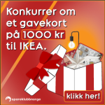 Vinn et gavekort til IKEA på 1000,-