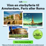 Vinn en storbyferie til Amsterdam, Paris eller Roma