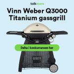 Vinn en Weber Q3000 Titanium gassgrill
