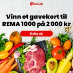 Vinn et gavekort til REMA 1000 på 2 000 kr.