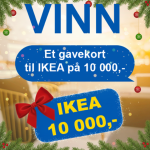 Svar & vinn et gavekort til IKEA på 10.000 til jul