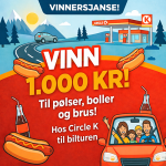 Svar & Vinn et gavekort til Cirkle K på 1.000,-