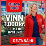 Svar & Vinn et gavekort til Rema 1000 på 1.000,-
