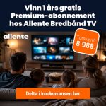 Vinn 1 års gratis Premium-abonnement hos Allente Bredbånd TV